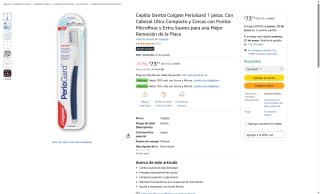 Cepillo Dental Colgate PerioGard 1 pieza por $74 | Amazon