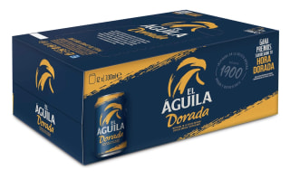 Pack 12 Latas Cerveza El Águila Dorada por 5,69€