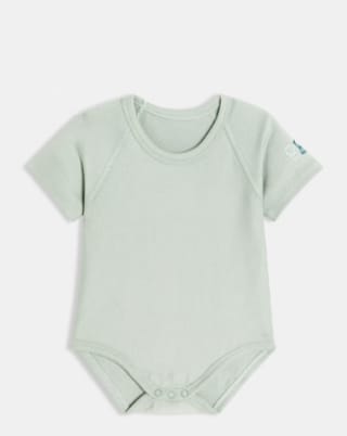 Body coton extensible 0-24 mois vert bébé mixte à 7,99€