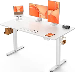 ErGear Escritorio Elevable Eléctrico, Ajustable en Altura 140 x 70 cm por 123.45€