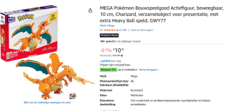 MEGA Pokémon bouwset voor €10,16 bij Amazon