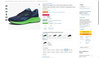 Tenis Reebok Energen Run 4 por $735 | Oferta Amazon