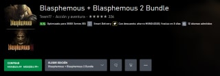Blasphemous + Blasphemous 2 Bundle por $105 en Xbox