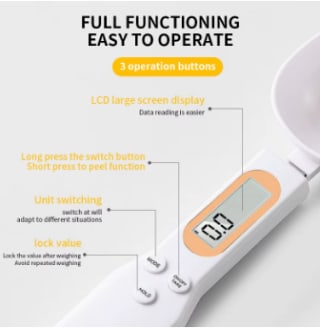 Cuchara Báscula electrónica LCD para alimentos 0,1-500g Oferta $912 AliExpress, Chile