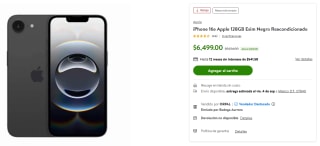iPhone 16e 128GB eSIM Reacondicionado por $5,979 en Bodega Aurrera