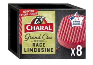 Steak Haché Pur Bœuf 12%MG Grand Cru Limousin CHARAL à 15,39€