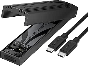 SABRENT NVMe Enclosure USB C 10Gbps M.2 Enclosure | Aluminium SSD caddy W/Voucher (se