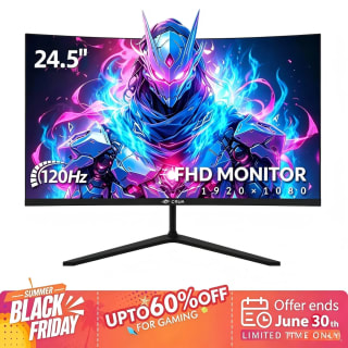 CRUA 24 inch Immersive 3000R gebogen gaming monitor voor €69,99 bij Joybuy