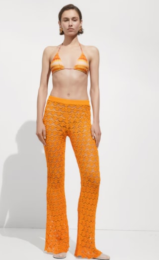 Pantalón crochet flare para Mujer por 3.99€