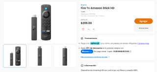 Fire Tv Amazon Stick HD por $299 | Oferta Chedraui