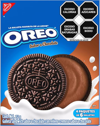Oreo Sabor Chocolate 252g por $27 | Amazon