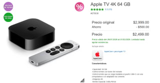 Apple TV 4K 64GB por $2,499 | Oferta Costco