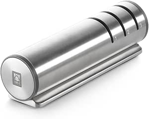 BRA Signature Afilador de cuchillos, Acero inox 18/10 Sistema tres ruedas por 13.99€