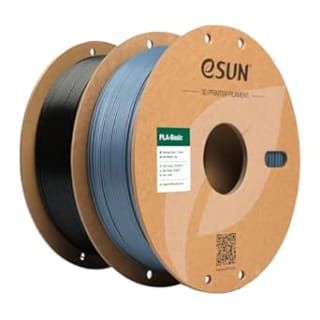 Filamento eSUN PLA 1.75mm Gris y Negro 2KG (2 carretes de 1KG) por 17,45€