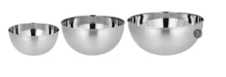 Set de 3 saladiers en acier inoxydable Premium Silvercrest à 10,99€