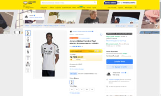 Jersey Adidas Real Madrid G por $683 | Oferta Mercado Libre