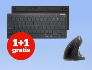 1+1 gratis op geselecteerde muizen en toetsenborden bij Bol.