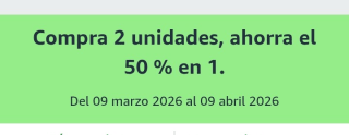Segunda Unidad al 50% en Alimentación, Salud y Belleza en Amazon.