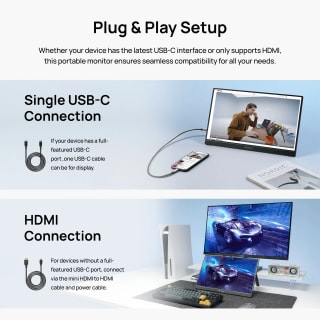 ARZOPA 15.6 inch portable monitor por $869 en AliExpress