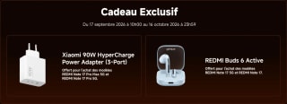 Gratuit 500 Mi Points chez Mi en réservant la REDMI Note 17 Series
