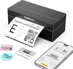 Rongta Bluetooth Thermal Shipping Label Printer, Wireless 4x6 Label Printer. Sold by