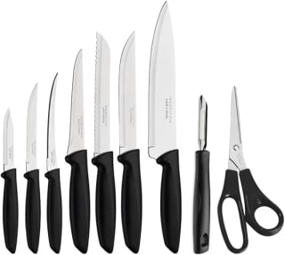 TRAMONTINA Juego de Cuchillos Plenus 9 Piezas por $269 en Amazon
