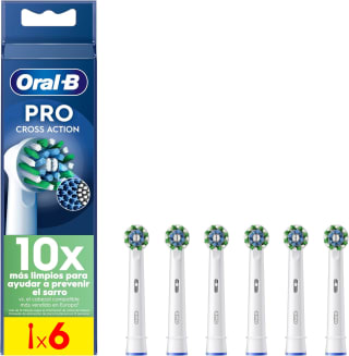 Pack de 6 Oral-B CrossAction Cabezales de Recambio Originales por 18.90€