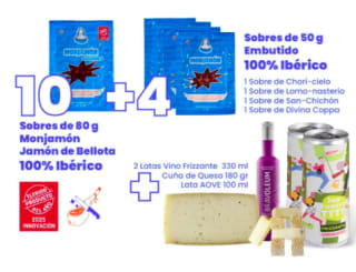 Cesta navideña jamón ibérico Monjamón por 80.00€.