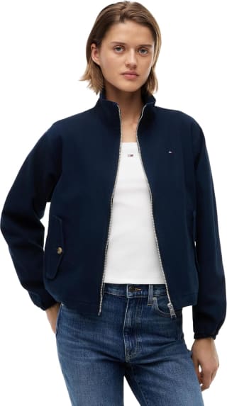 Tommy Jeans Cazadora de entretiempo Zip Cotton por 69€ en Amazon