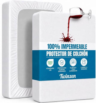 Twinzen protector colchón 90 x 190 cm por 10,99€ en Amazon
