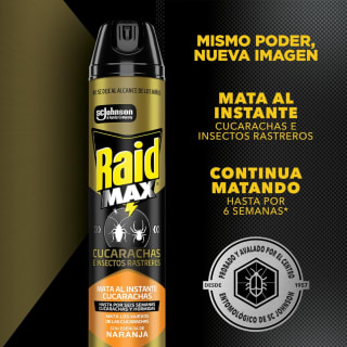 Raid Max Insecticida en Aerosol 400 ml por $48 en Amazon