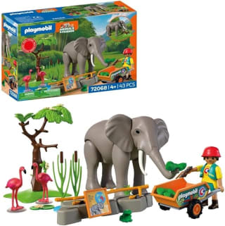 PLAYMOBIL Animal & Friends olifant met dierenverzorger voor €23,99 bij Amazon