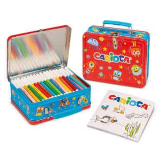 Caja metálica 100 rotuladores + álbum por 14.99€