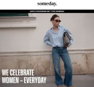 Gratis verzending bij besteding vanaf €50 bij Someday.