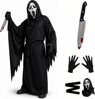 POKYGO Scream Disfraz Ghostface adulto por $199 en Amazon