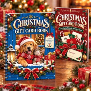 Librito para tarjetas de regalo navideñas (pack de 2) por 15,99€