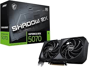 MSI GeForce RTX 5070 SHADOW 2X OC Tarjeta Gráfica 12 GB GDDR7 por 579.90€