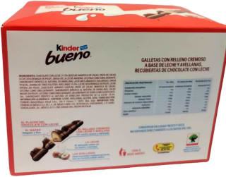 Kinder Bueno, paquete de 10 piezas (43g) por $171 en Amazon