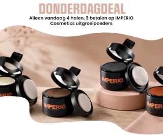 3+1 gratis op IMPERIO Cosmetics uitgroeipoeder bij Haarshop
