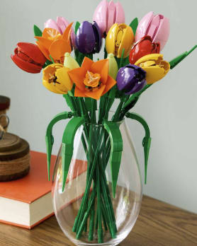 LEGO Botanicals tulpenboeket + GRATIS LEGO Hart voor €44,99