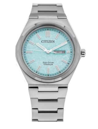 Reloj Cuarzo Citizen Super Titanium, 40 mm, Turquesa, 10 atm, AW0130-85M por 240.54€