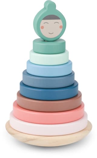 BS Toys Stapelringen (houten stapelspel) voor €6,49 bij Bol