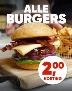€2 korting op alle burgers bij Kwalitaria