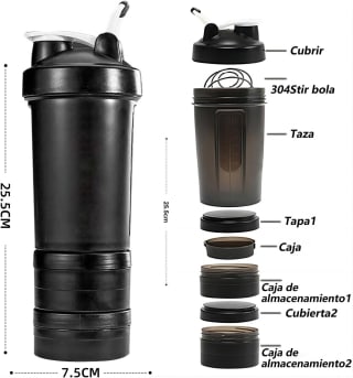 Unicame shaker 650 ml (2 piezas) por $199 en Amazon