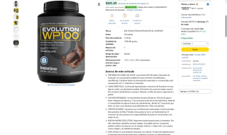 Proteína EVOLUTION 3.8lb por $889 | Oferta Amazon