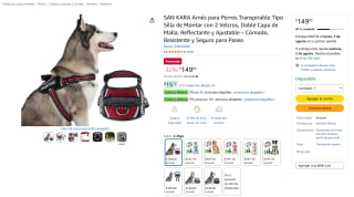 Arnés para Perro Tipo Silla Transpirable por $149 | Oferta Amazon