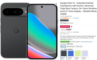 Google - Pixel 10 - 256GB - Obsidian voor €699 bij Amazon