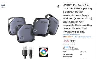 UGREEN FineTrack G 4-pack voor Android voor €29,99 bij Amazon
