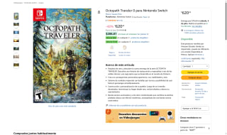 Octopath Traveler 0 por $620 | Oferta Amazon