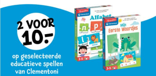 2 voor €10 op Educatieve spellen van Clementoni bij Intertoys